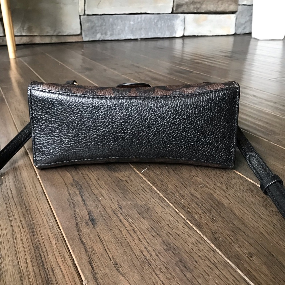Coach Pepper Satchel Crossbody Purse, Signature Canvas / Leather, C7226 - Picture 9 of 16